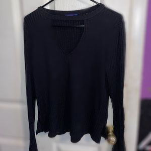 Black Strappy Blouse